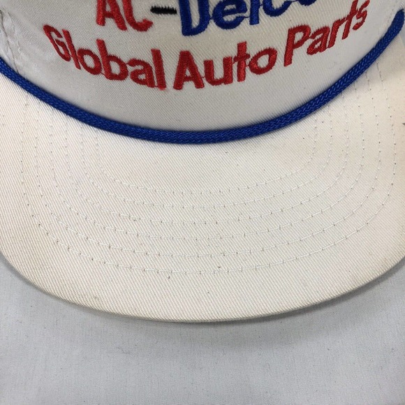 VINTAGE AC-DELCO GLOBAL AUTO PARTS HAT CAP ADJUSTABLE ONE SIZE FITS MOST ROPE - Picture 4 of 12